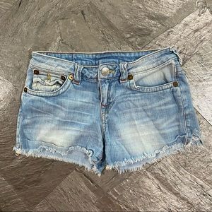 Denim jean shorts from True Religion